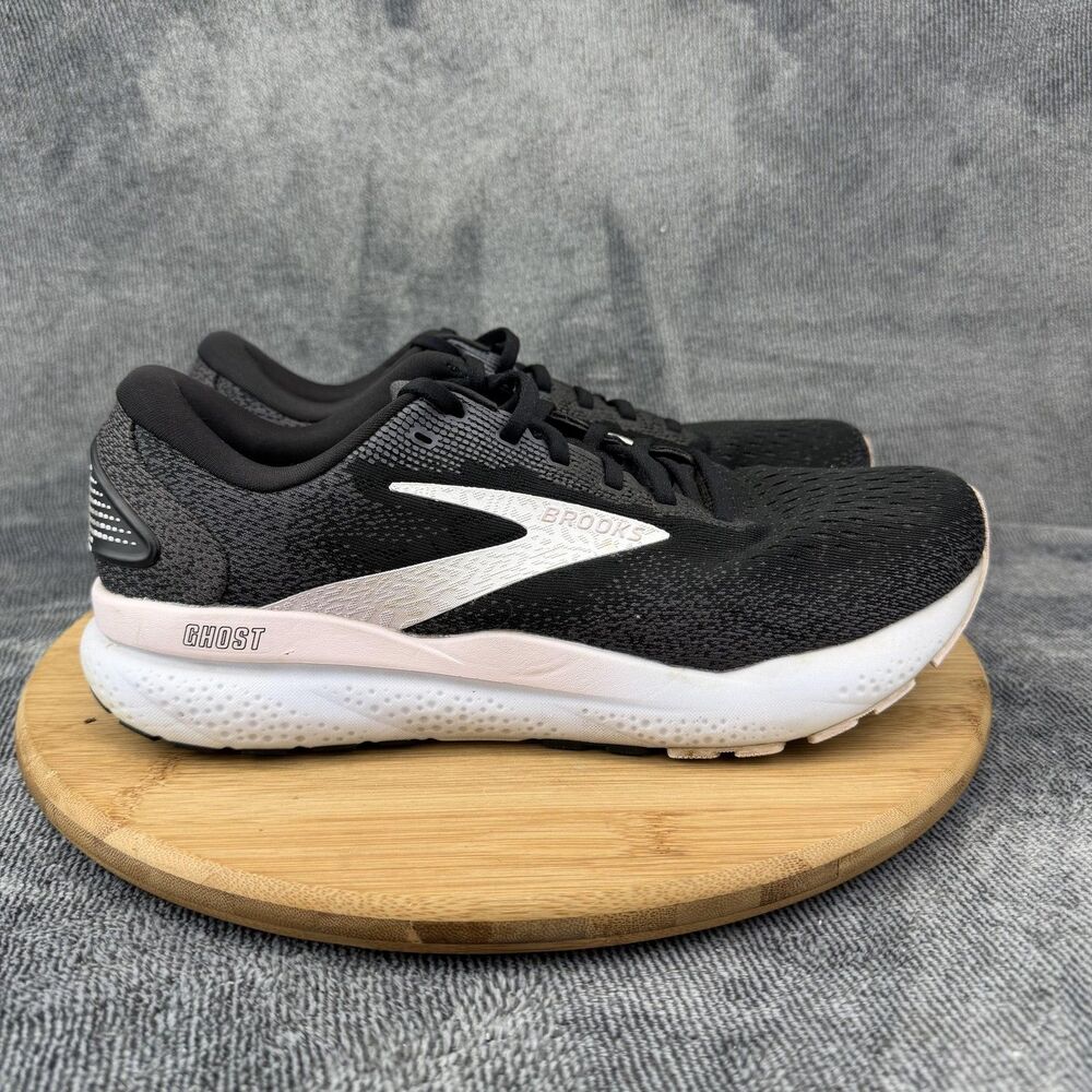 Brooks Ghost 16 Shoes Womens Size 11 Black Mesh Running Sneakers 1204071B077